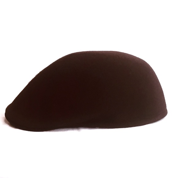 Brown Wool KANGOL Carimac Cap Hat, Medium - Picture 3 of 5